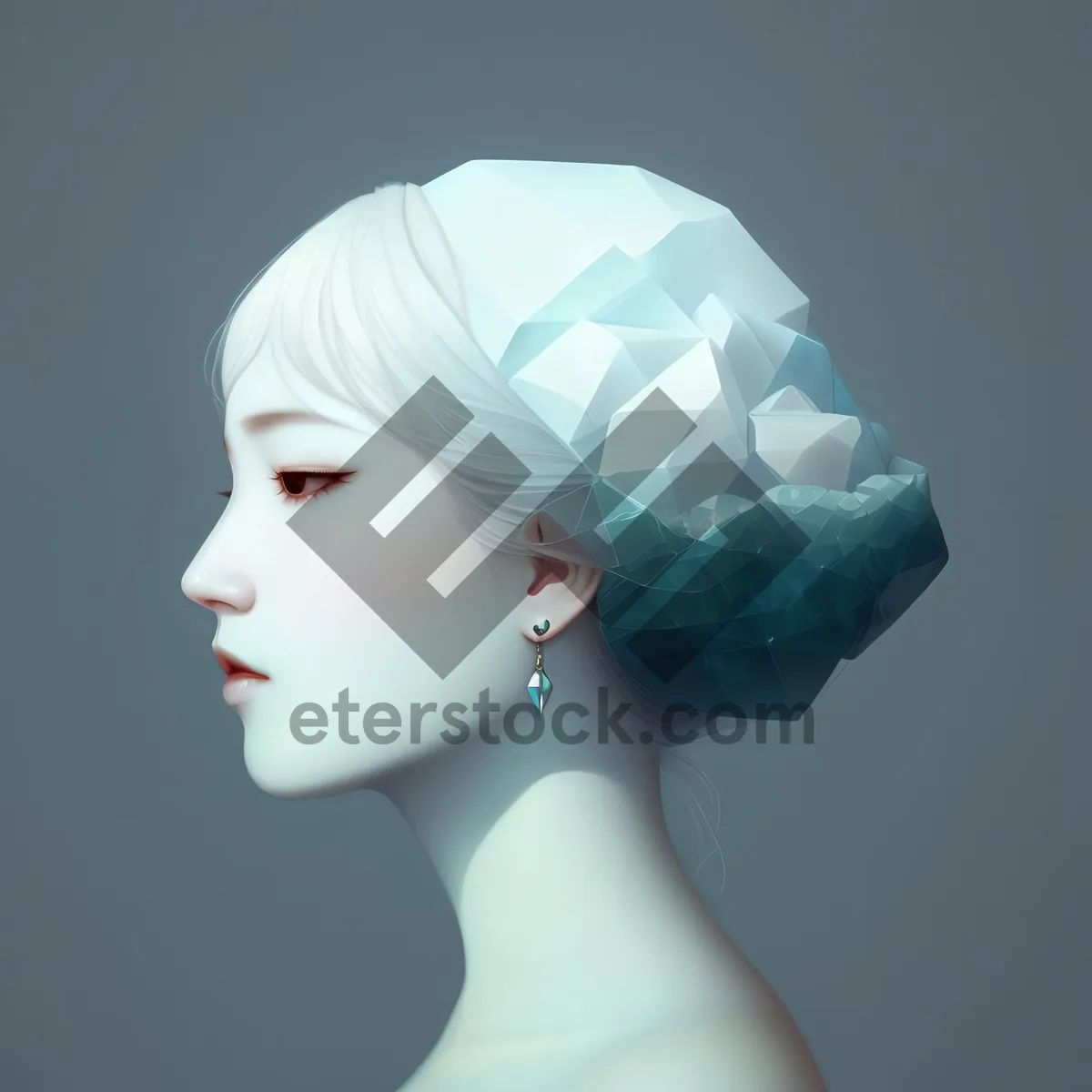 Picture of Stylish Spa Doll with Shower Cap: Beauty and Elegance