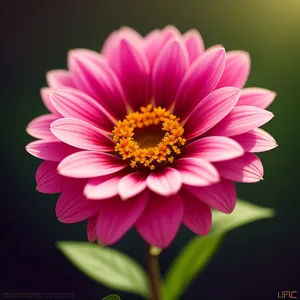 Pretty Pink Daisy Blossom in Full Bloom