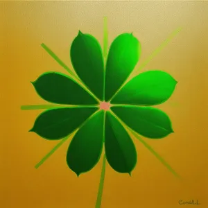 Vibrant Clover Fractal Wallpaper: Colorful Graphic Design