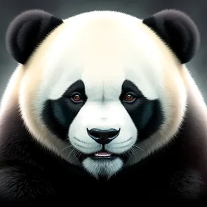 Adorable Panda Bear with Expressive Eyes