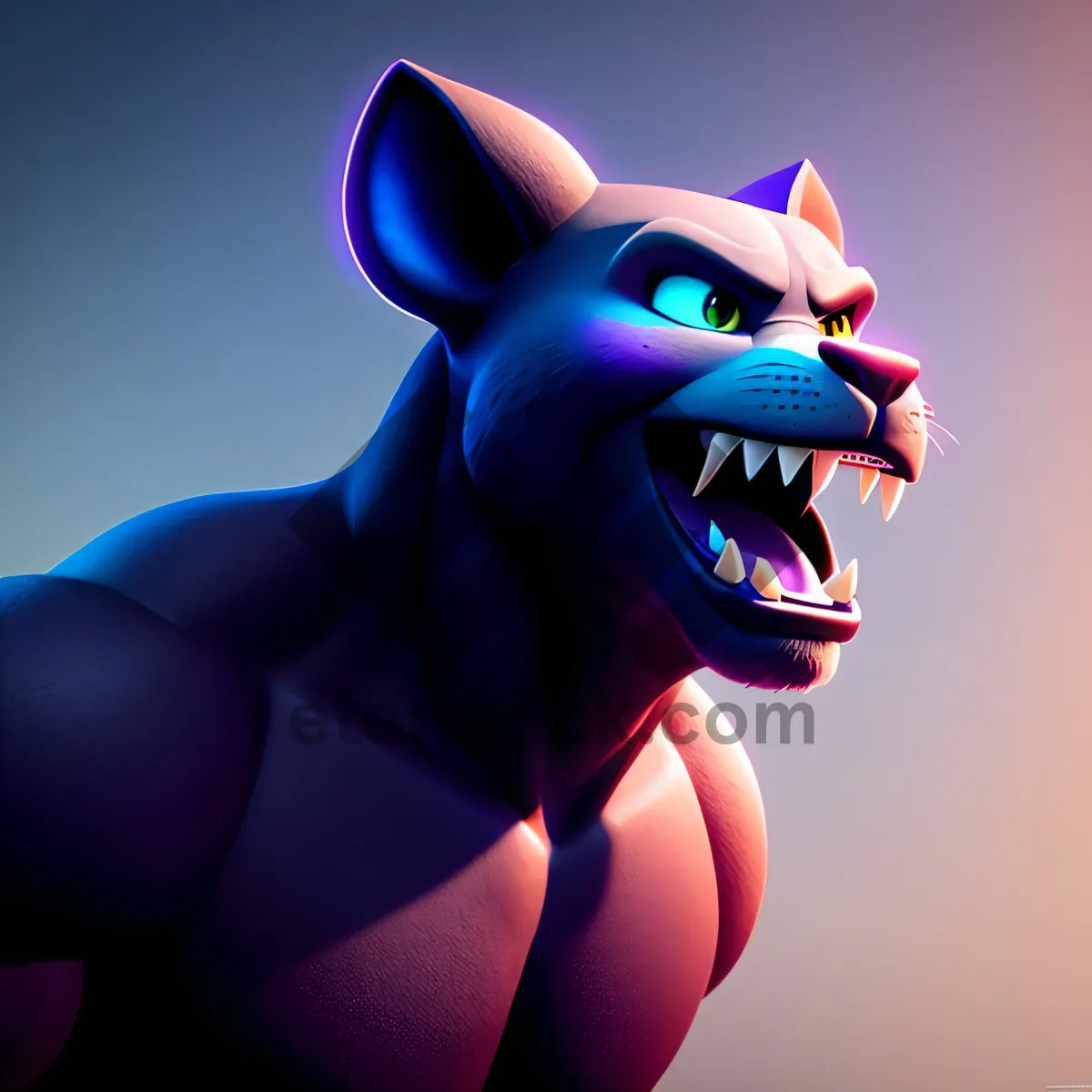 Picture of Cute Cartoon Character Smiling