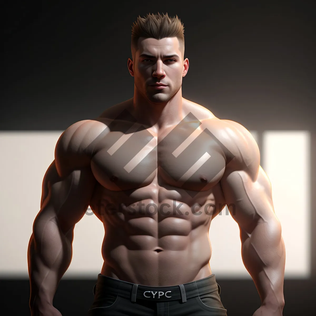 Picture of Rugged Alpha: Powerful, Sexy, and Muscular Male Model