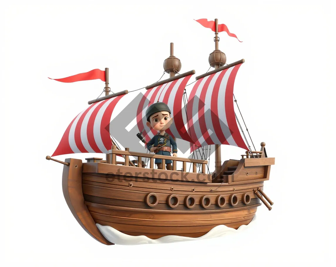Picture of Cartoon Pirate Symbol Design Graphic Art