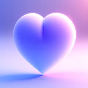 Vibrant Glass Heart Icon