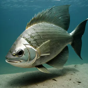 Exotic Tropical Fish Swimming in Colorful Reef.