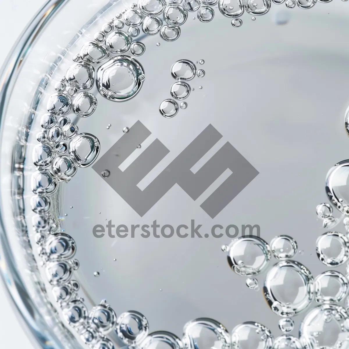 Picture of Snowflake Glass Pattern Decoration with Water Splash