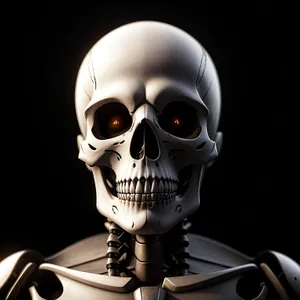 Terrifying Skeleton Mask: Death personified in bone.