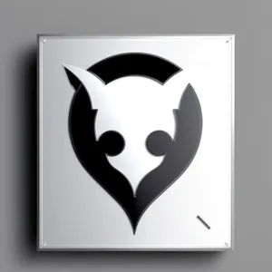 Black Pirate Symbol Stencil Design Icon Sign