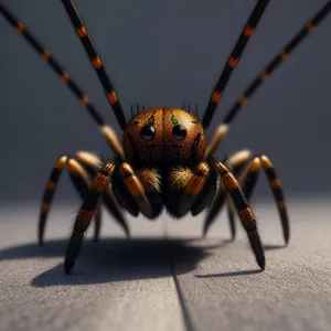 Harvestman Arachnid: Close-Up of Predatory Garden Spider
