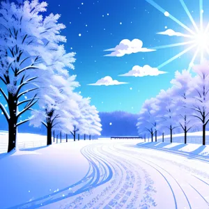 Frosty Starlight: A Serene Winter's Dream