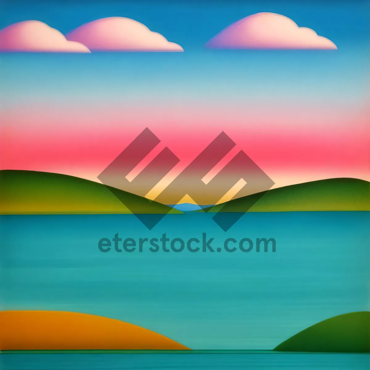 Picture of Colorful Seascapes: Vibrant Waves and Patterns