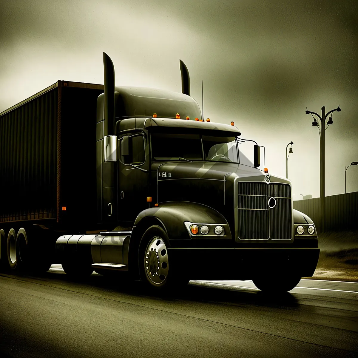 Picture of Highway Hauler: Fast Freight Transport on the Road