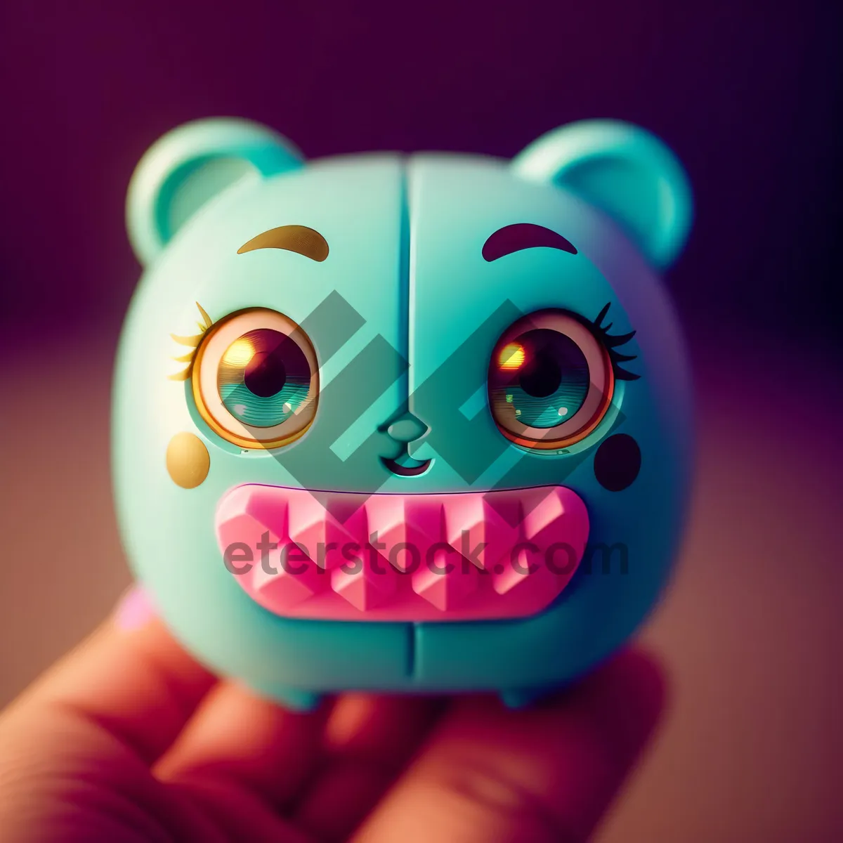 Picture of Cute Happy Cartoon Piggy Bank