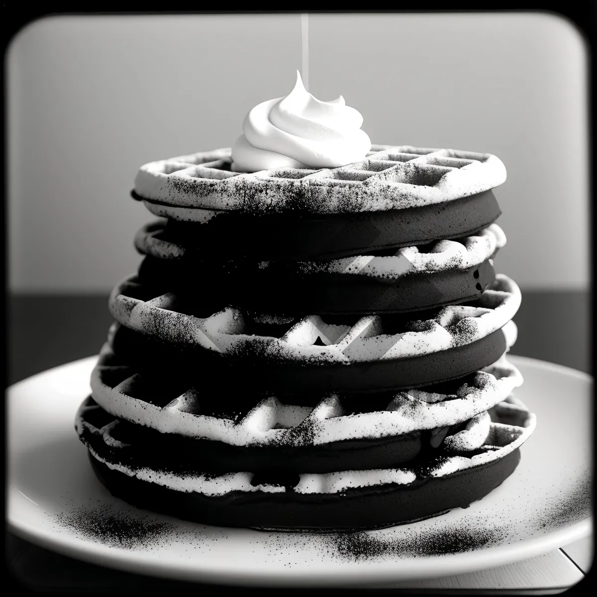 Picture of Decadent Chocolate Cake on a Plate