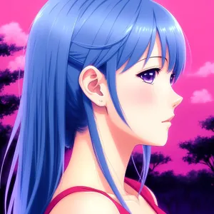 Smiling individual with expressive face.
