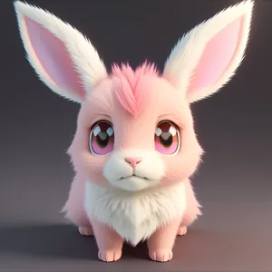 Fluffy Bunny Rabbit Portrait