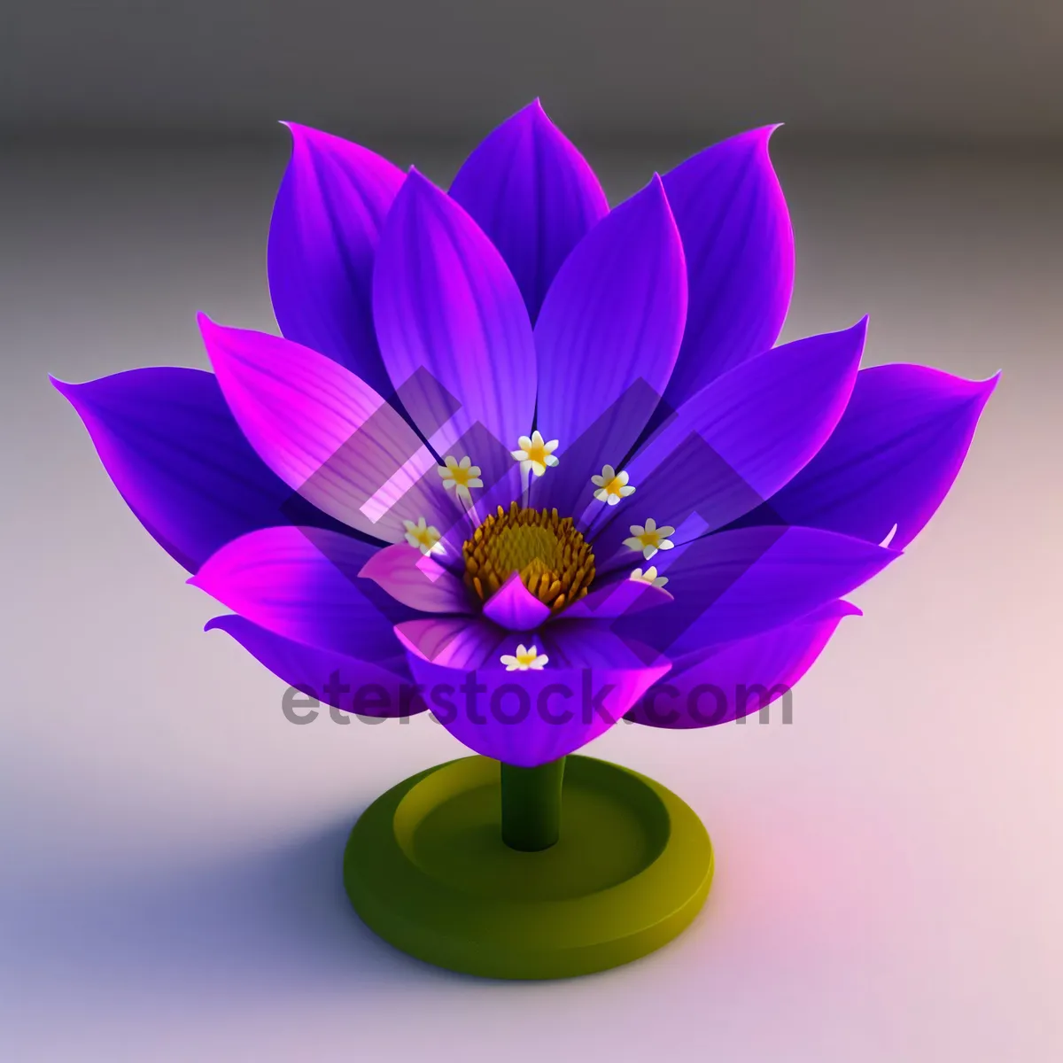 Picture of Bright Summertime Lotus Blossom in Pink