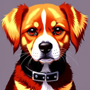 Adorable Canine Portrait in Studio Setting