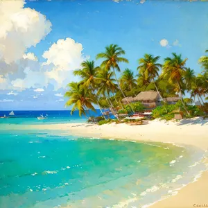 Serene Summer Escape: Tropical Beach Paradise