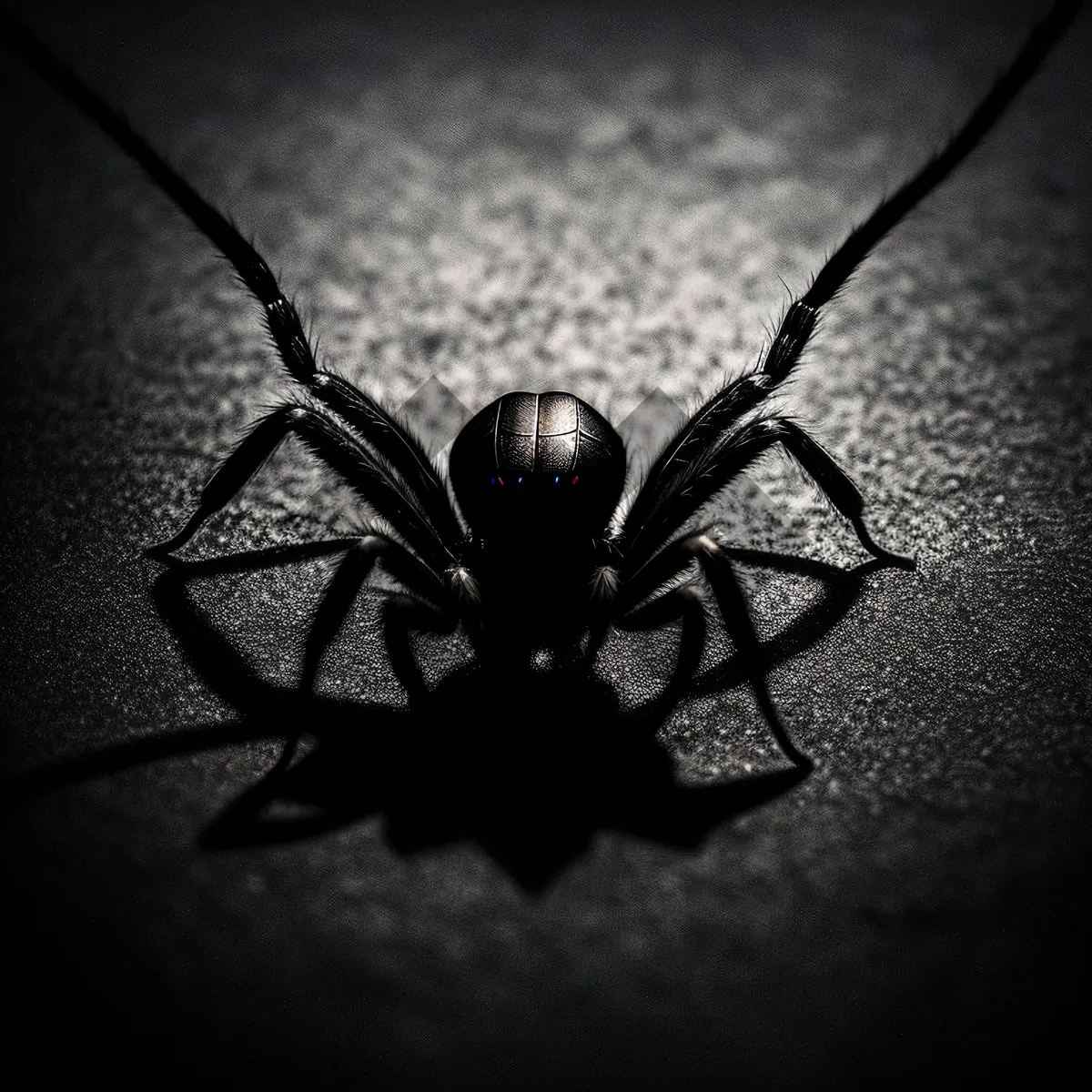 Picture of Black Widow Spider Close-Up - Arachnid Arthropod Invertebrate Image