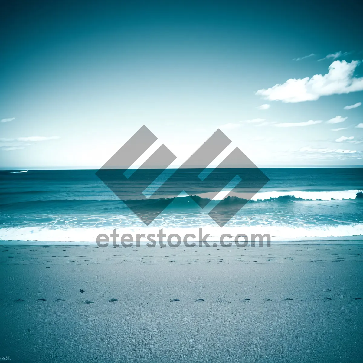 Picture of Paradise Found: Tranquil Beachscape with Turquoise Waves