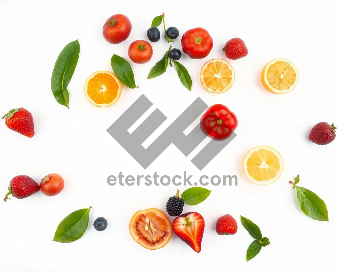 Picture of Fresh Fruit Icon Set Collection