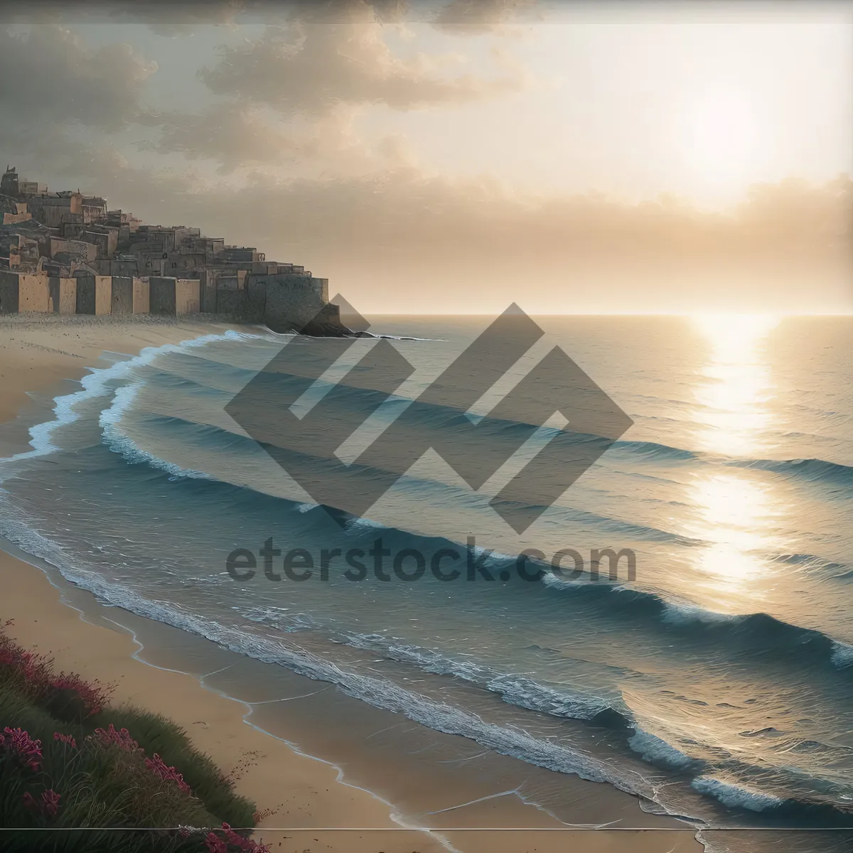 Picture of Tranquil Tropical Beach with Crystal Clear Water