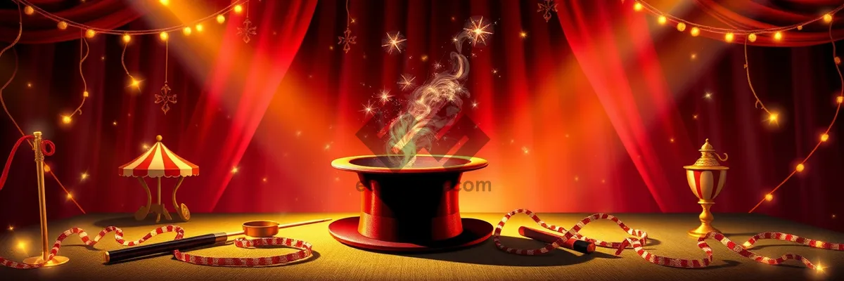 Picture of Magical Sorcerer's Punch in Glowing Cup on Tableware