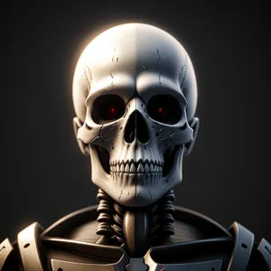 Terrifying Pirate Skull Sculpture - Bone Chilling Art