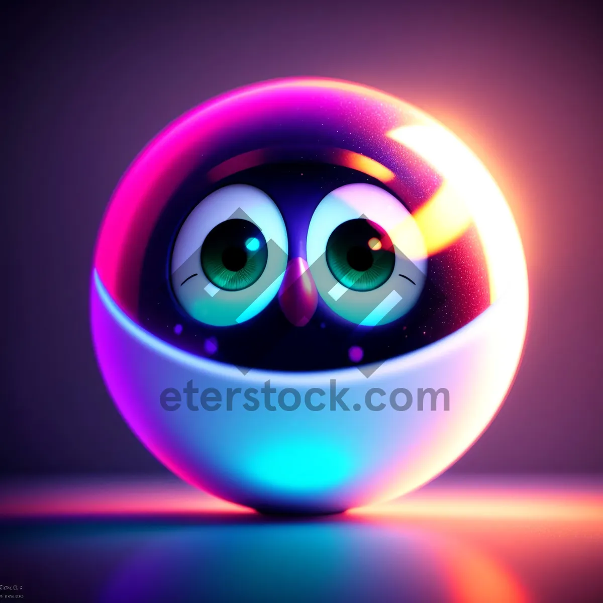 Picture of Shiny Glass Button Icon Set: Bright Round Orange Circle