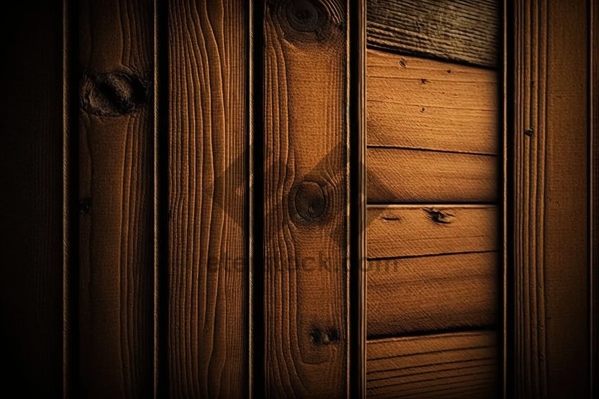 Picture of Wooden textured wall panel design background