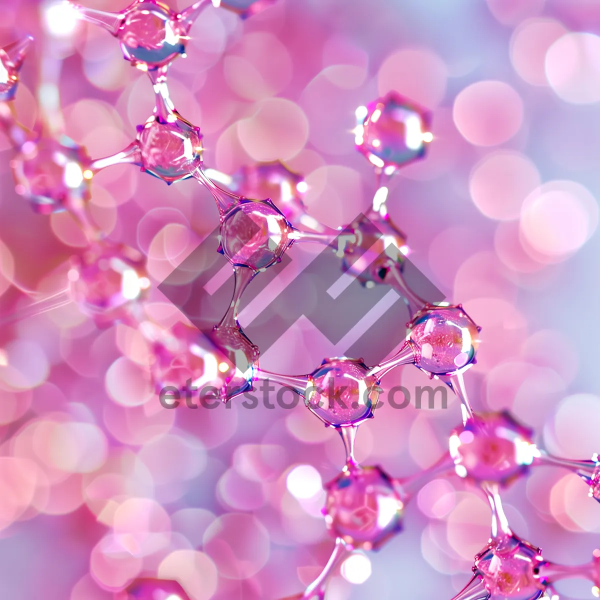 Picture of Pink Celebration Graphic Pattern Wallpaper