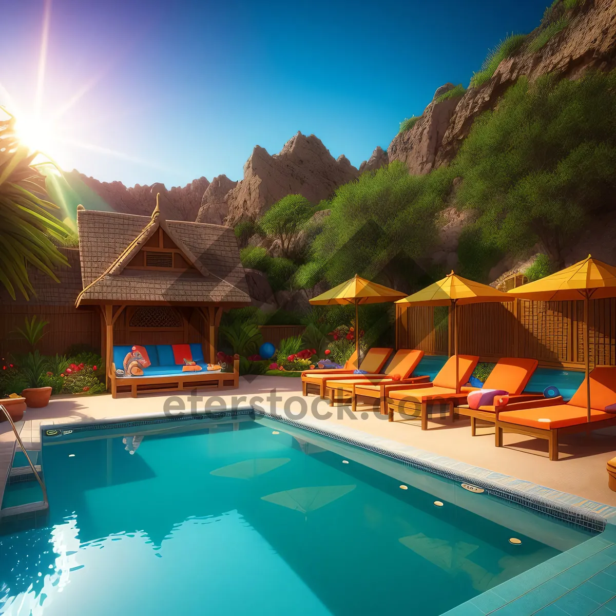 Picture of Idyllic Beach Getaway with Crystal Clear Waters