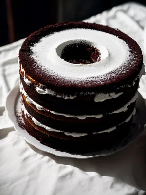 Delicious Chocolate Cake with Decadent Sauce