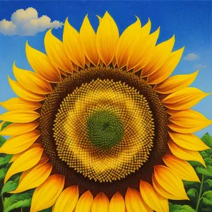 Bright Sunflower Blooming in Vibrant Field