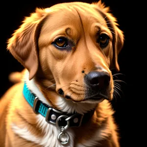 Adorable Golden Retriever Puppy with Playful Expression