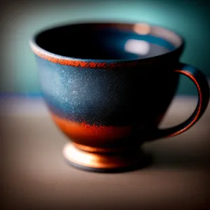 Steamy Coffee Mug on Breakfast Table