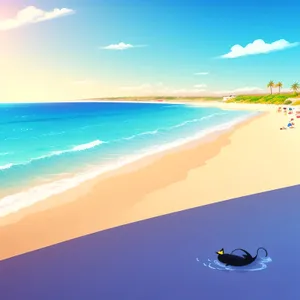 Tropical Beach Paradise: Sun, Sand, and Surf!