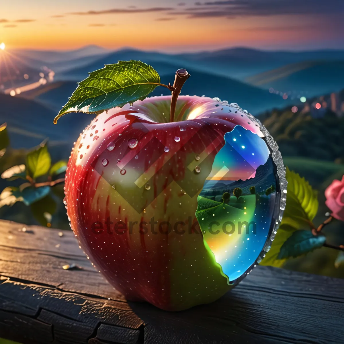 Picture of Fresh and Juicy Apple Snack for Healthy Eating