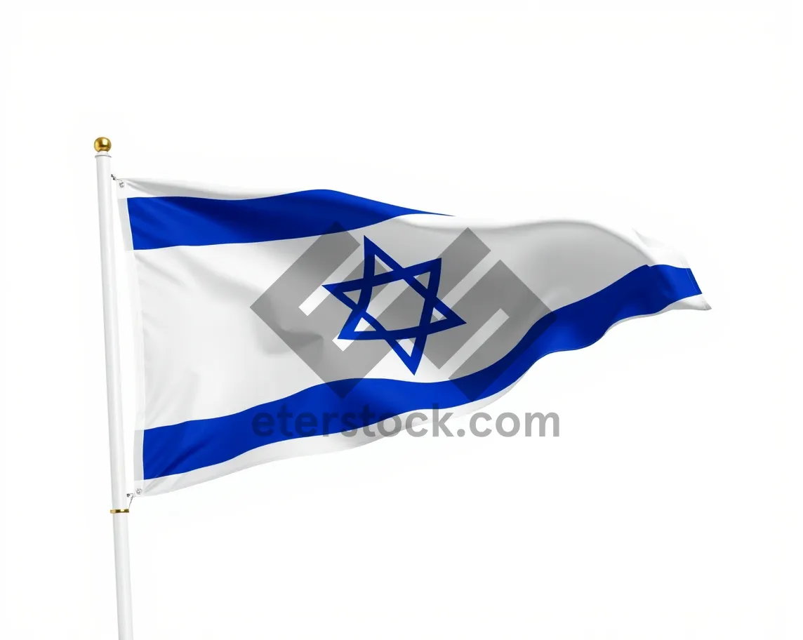 Picture of National Flag Waving Proudly in the Wind