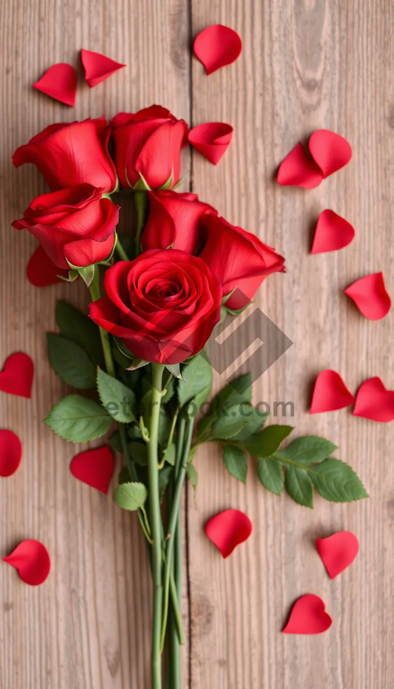 Picture of Romantic Rose Bouquet for Valentine's Day Celebration