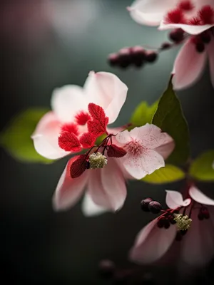 Blooming Cherry Blossom in Spring Garden