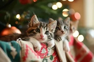 Cute Gray Kitten with Whiskers and Curious Eyes