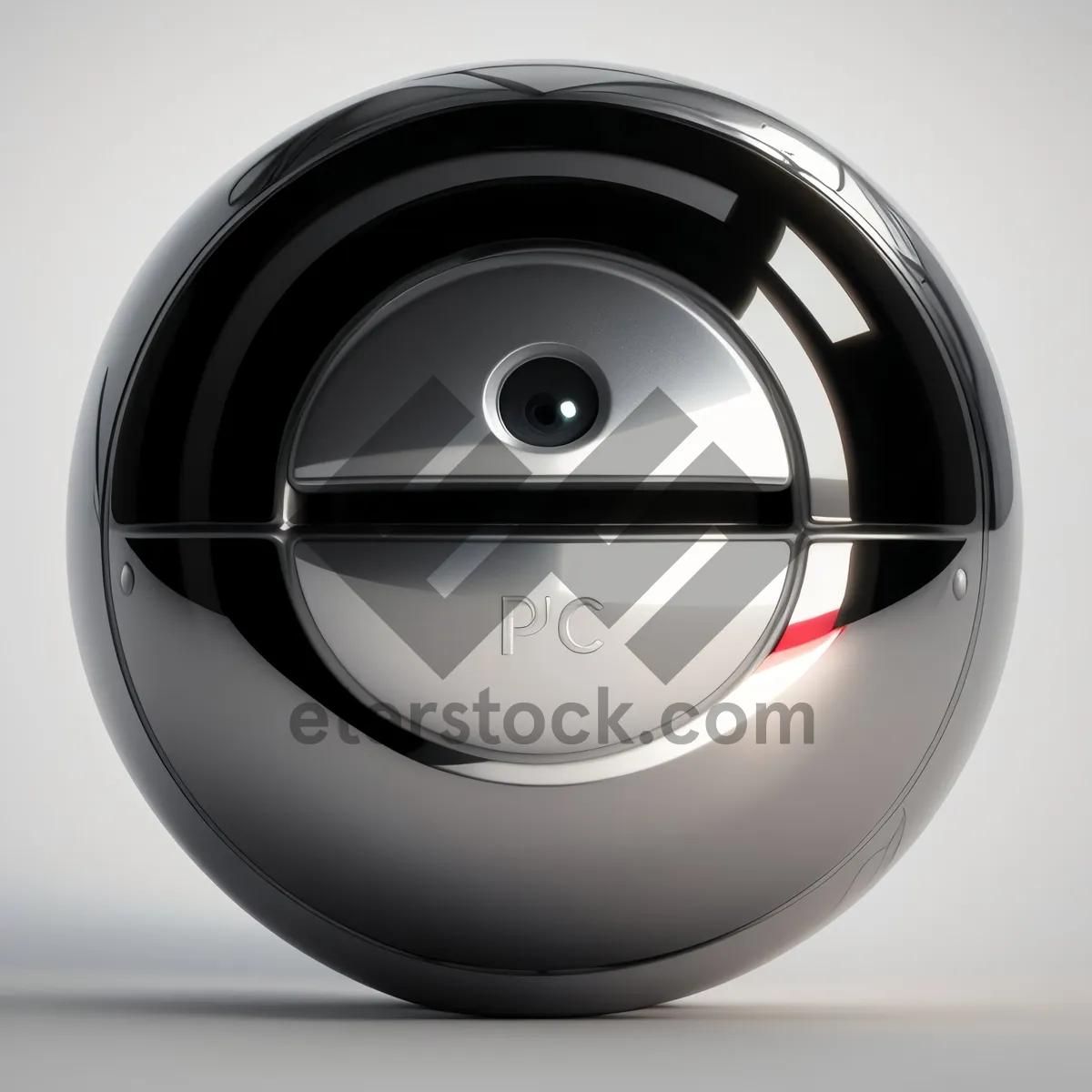 Picture of Shiny Silver Metallic Audio Disk Icon