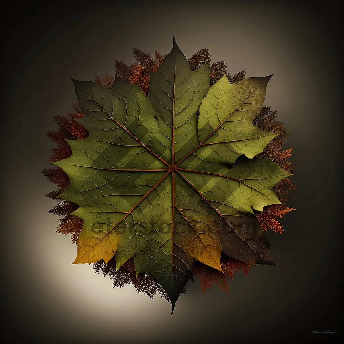 Picture of Autumn Maple Leaf - Vibrant Fall Foliage