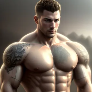 Strong and Sexy Male Bodybuilder