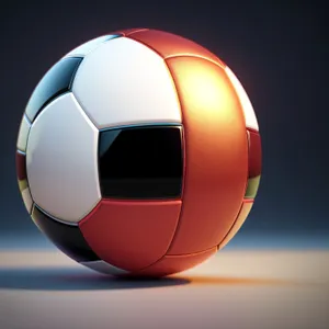 World Cup Soccer Ball in Black