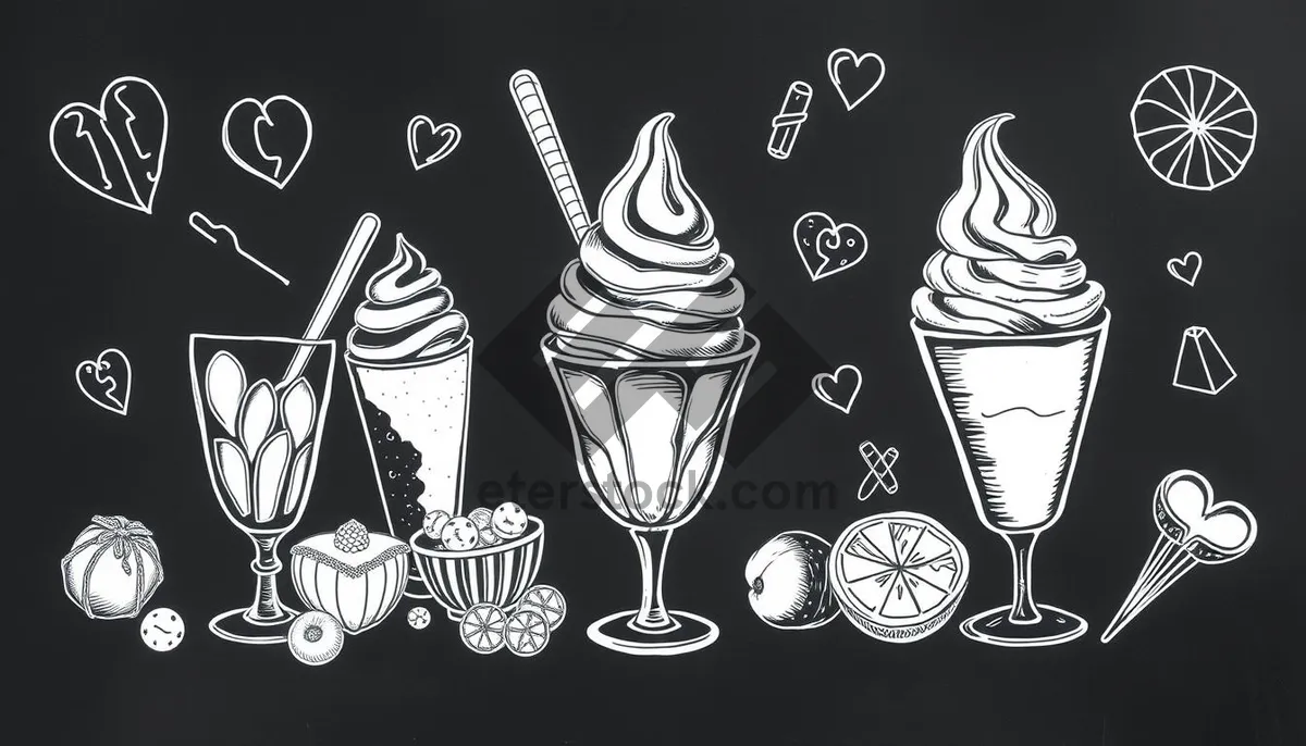 Picture of Graphic icon art set in vector design concept