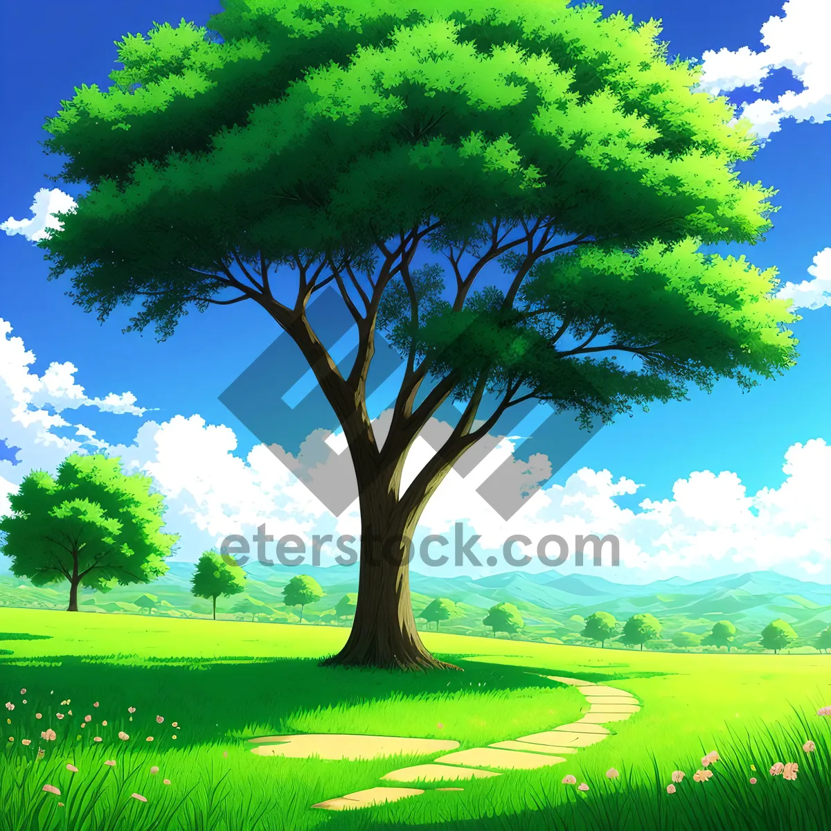 Picture of Serene Golf Course amidst Picturesque Countryside