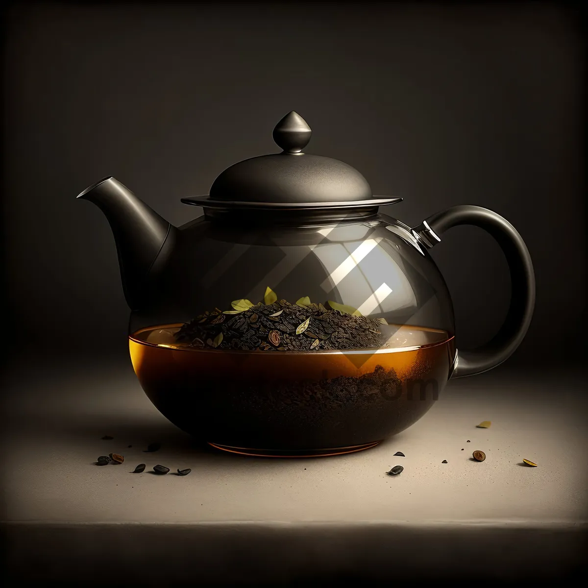 Picture of Traditional Chinese Herbal Tea Pot with Lid
